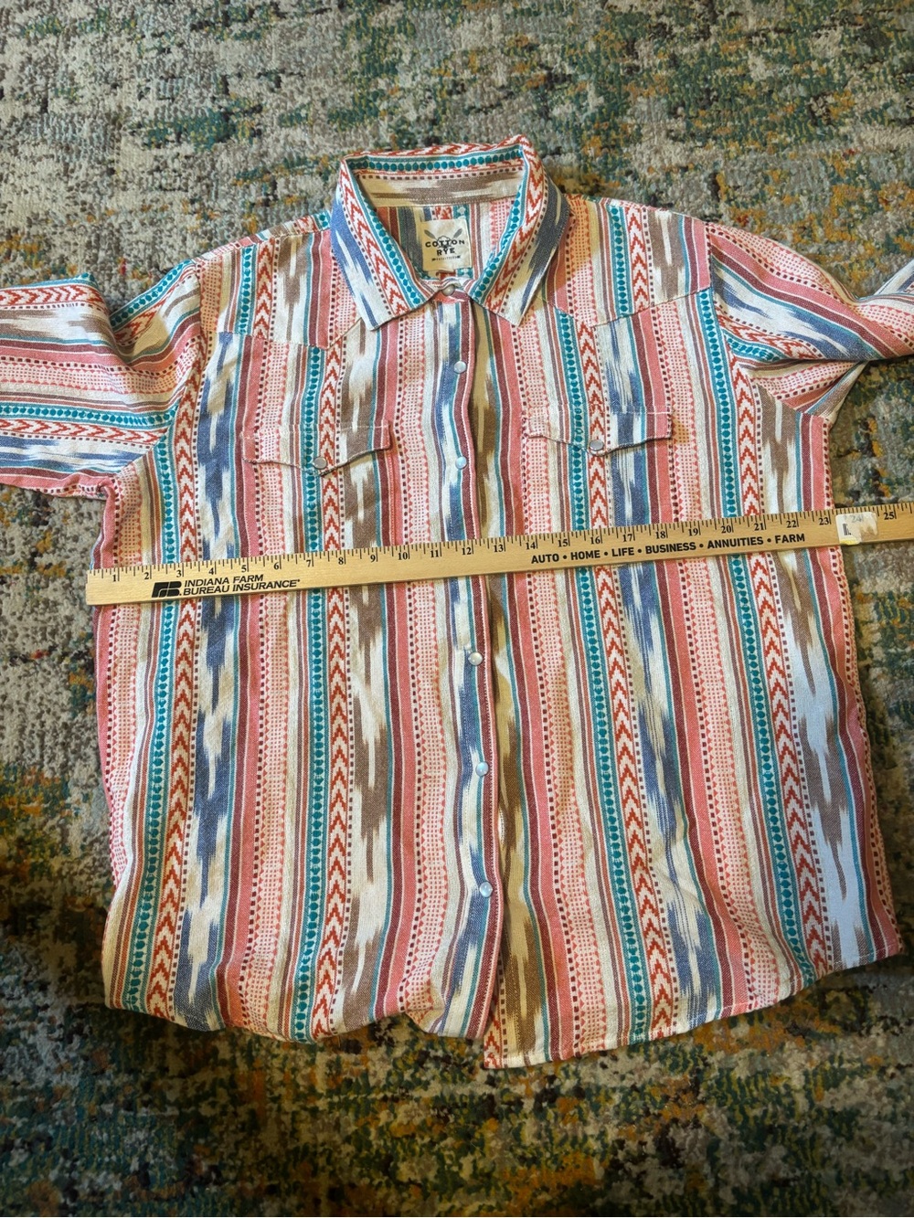 Casual Striped Long-Sleeve women’s Shirt - Multi-Color - Picture 3 of 12